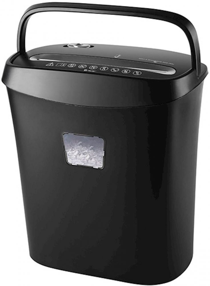 Niszczarka do papieru Tracer TRX-815L, ścinek 5x33mm, 8 kartek, P-4 DIN, czarny