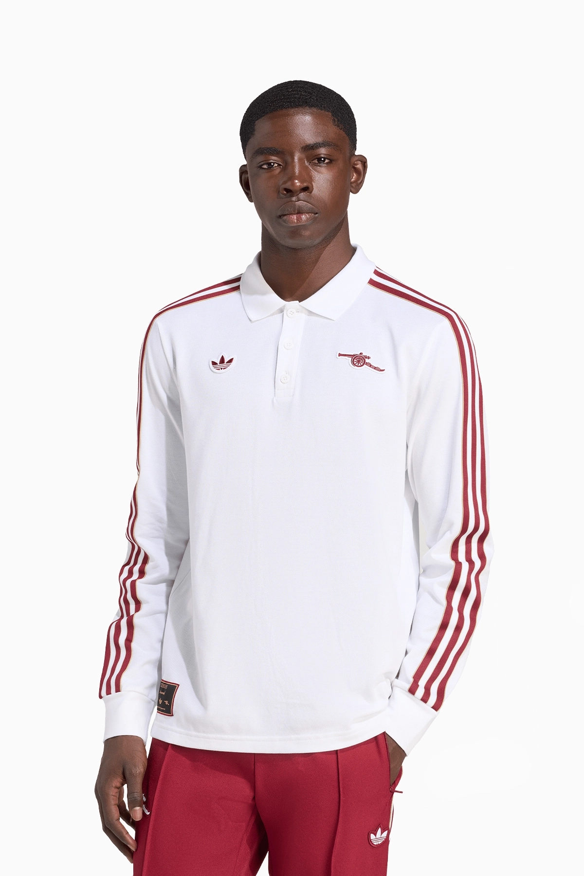 Koszulka z długim rękawem adidas Arsenal FC 25/26 Terrace Icons Polo - Biały