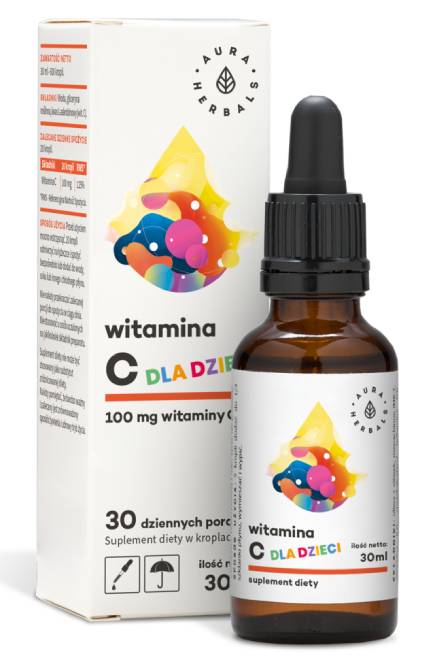 Aura herbals witamina c dla dzieci, 30 ml