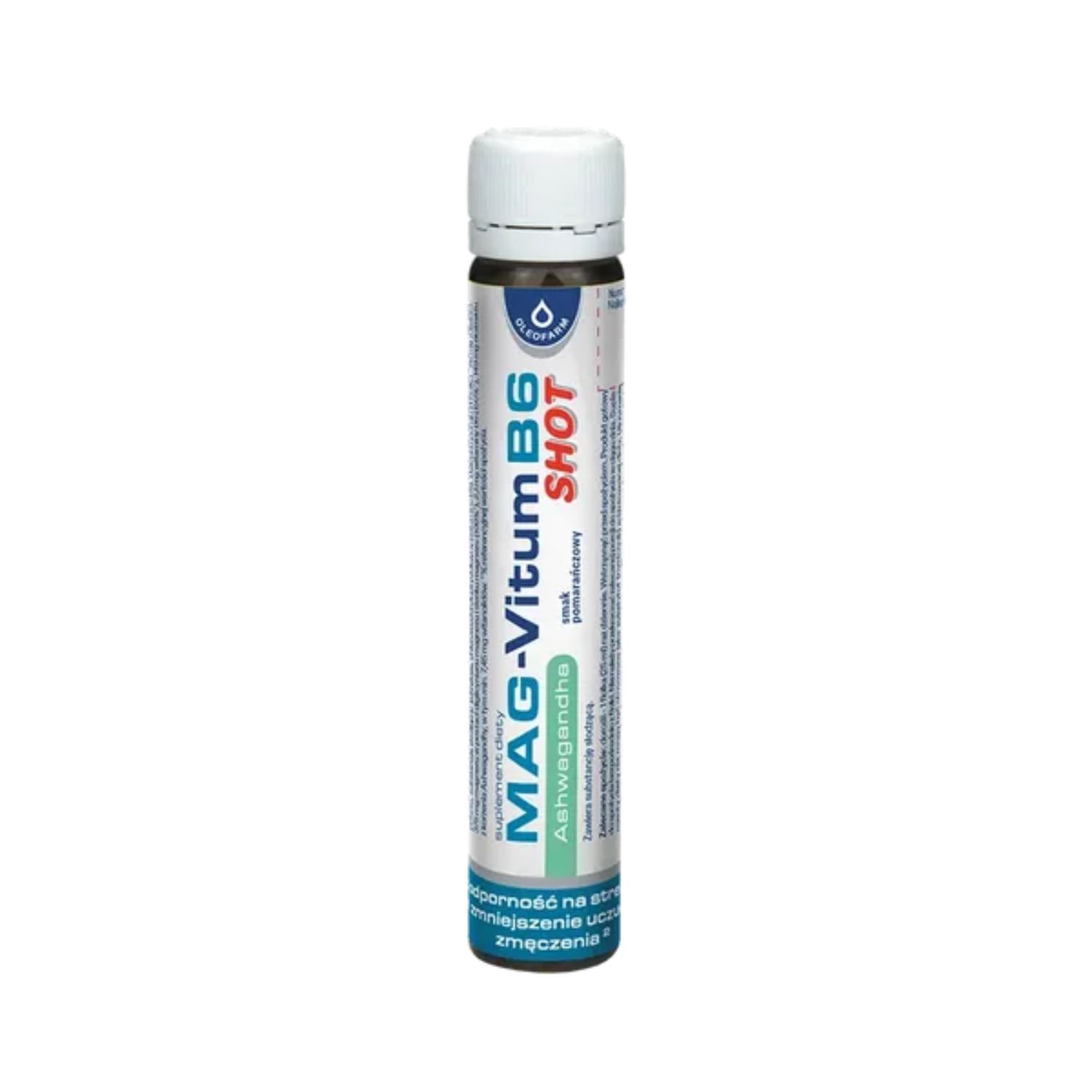 Oleofarm mag-vitum b6 ashwagandha, shot, 25 ml