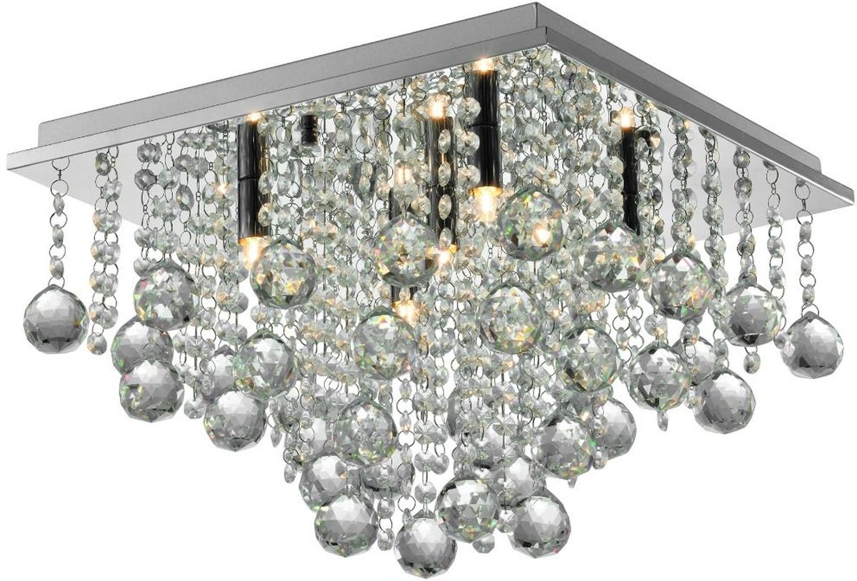 Zuma Line Rangel lampa podsufitowa 5x42W srebrny/szkło przezroczyste RLX92711-5