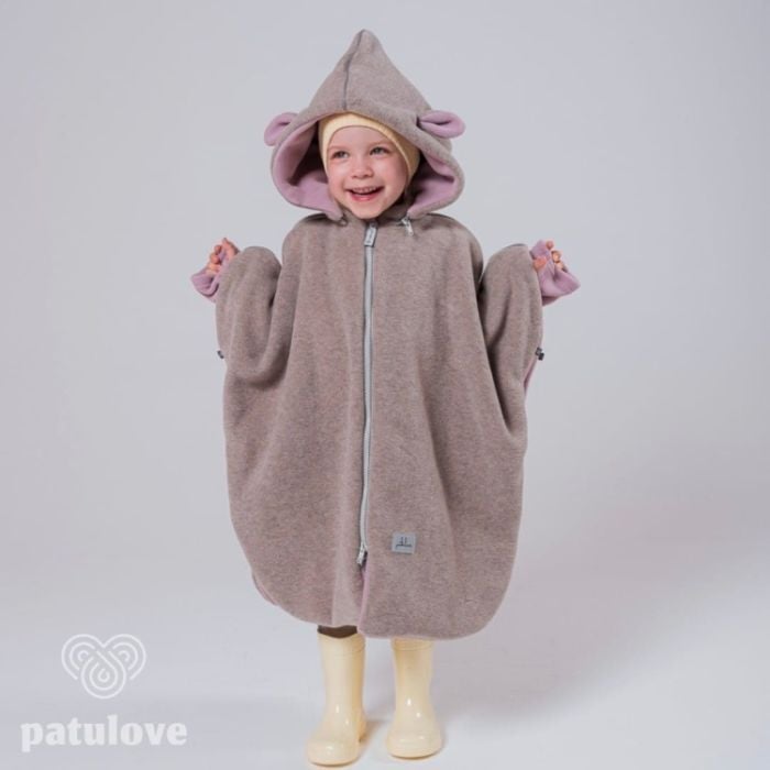 Patulove Premium Ponczo do fotelików samochodowych -Lamb Powder Pink-roz. S