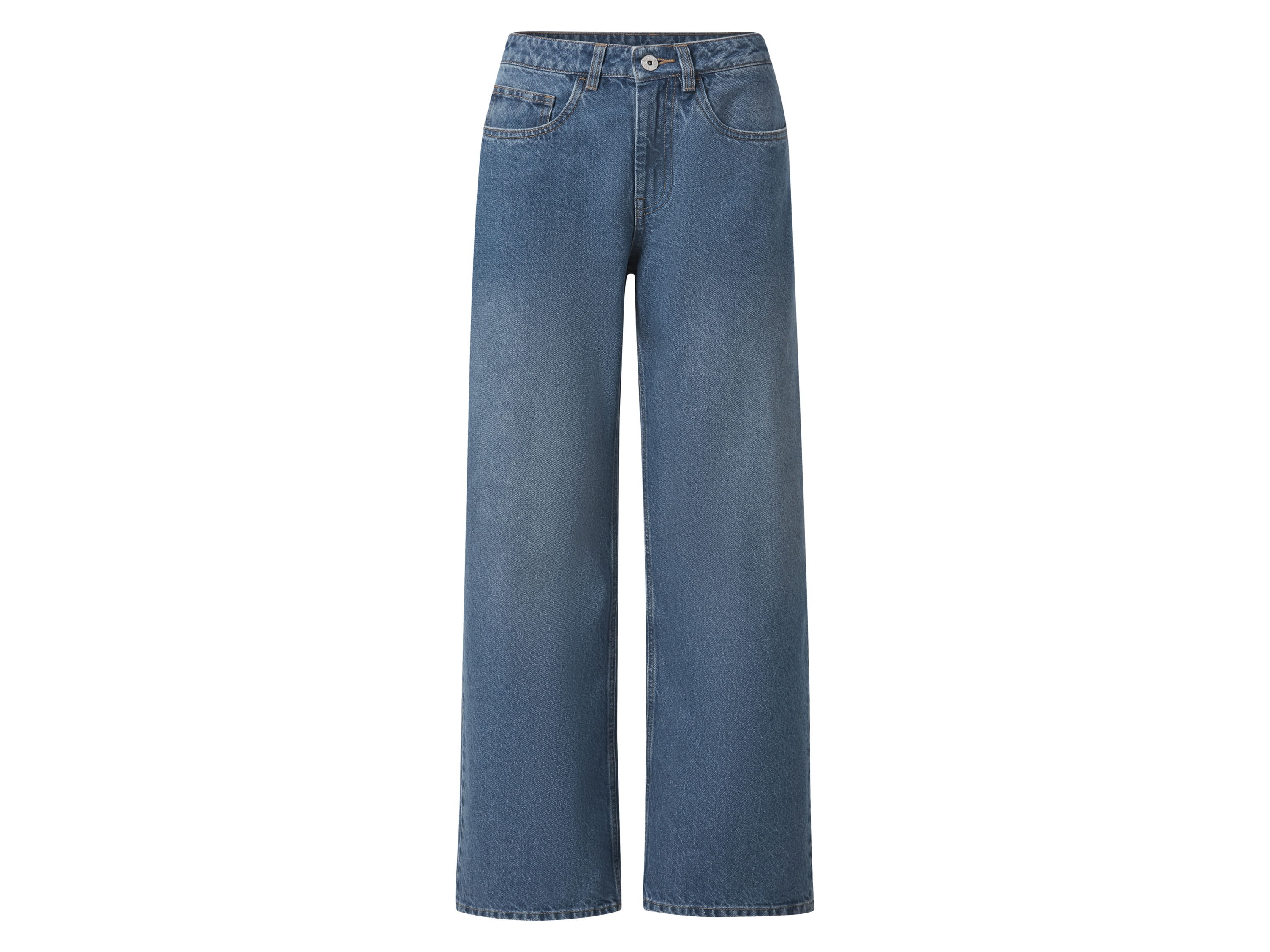 esmara Jeansy damskie wide leg Niebieski, 34