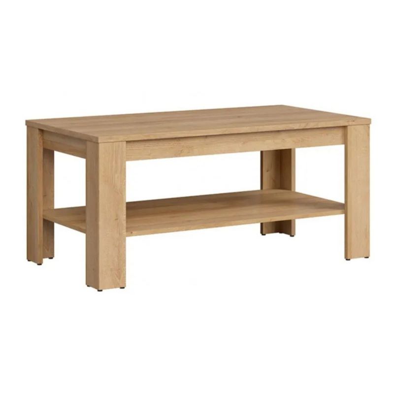 Ława z Półką DYNAMO Mebel Elite do Salonu Drewniana DYNAMO 102 Dąb evoke Loft 1 szt