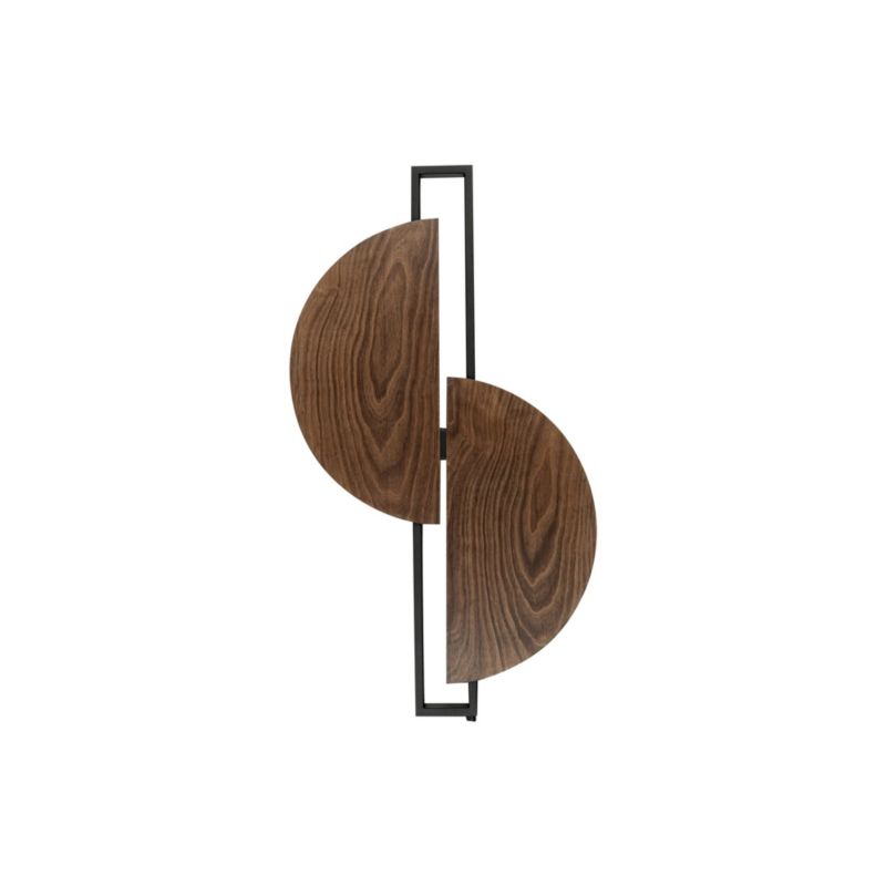 Kinkiet ścienny Nowodvorski Lighting Sunrise ciemne drewno-czarny LED 14W 3000K 340lm IP20 wym: 90 x 50 x 4 cm - 1 szt.