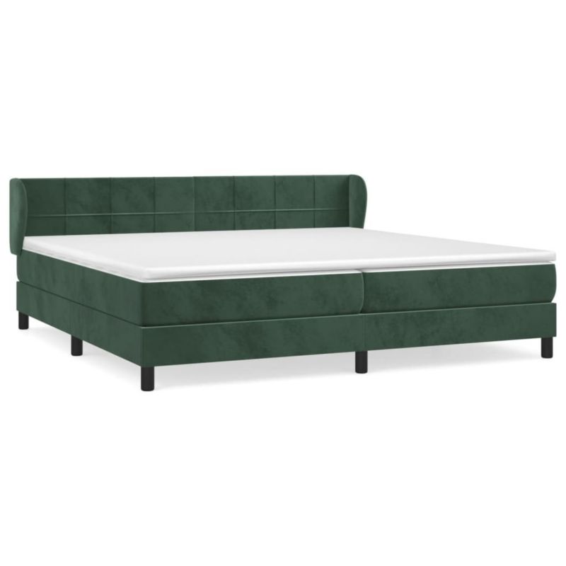 Łóżko kontynentalne WaszeMeble 200x200 cm zielone WM-3127514 1 szt.
