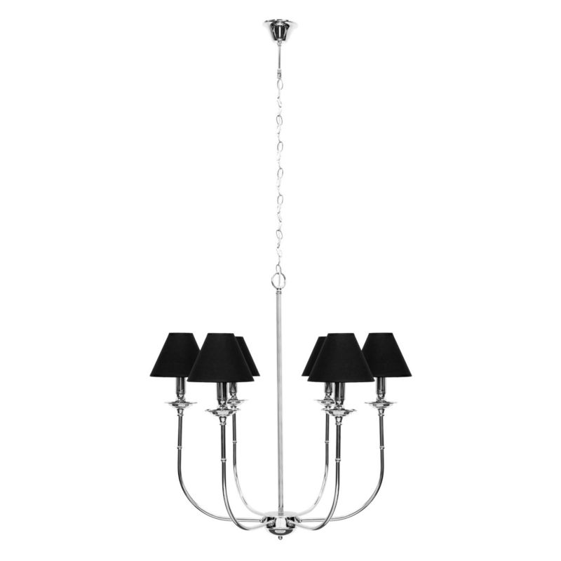Żyrandol Light Prestige Glamour 6210 czarny-chromowany szerokość 74 cm 6xE14 x 40W 1 szt.