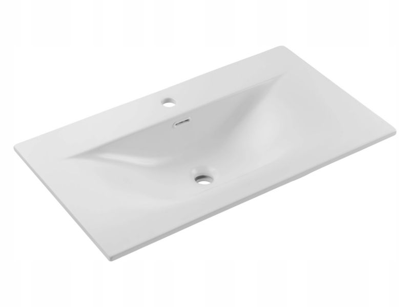 Umywalka meblowa Furnidea 80 cm wpuszczana biały mat prostokątna SKY 1 1 szt.