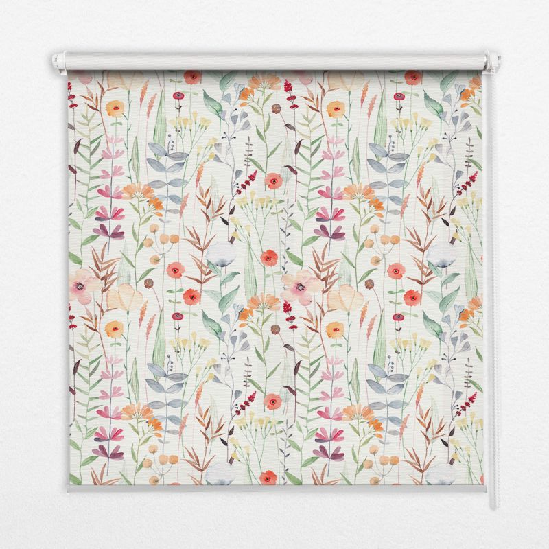 Roleta do sypialni Tulup 110x140 cm Kolorowe Kwiatki 1 szt.