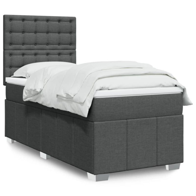 Łóżko kontynentalne WaszeMeble 80x200 cm ciemnoszara WM-3291510 1 szt.