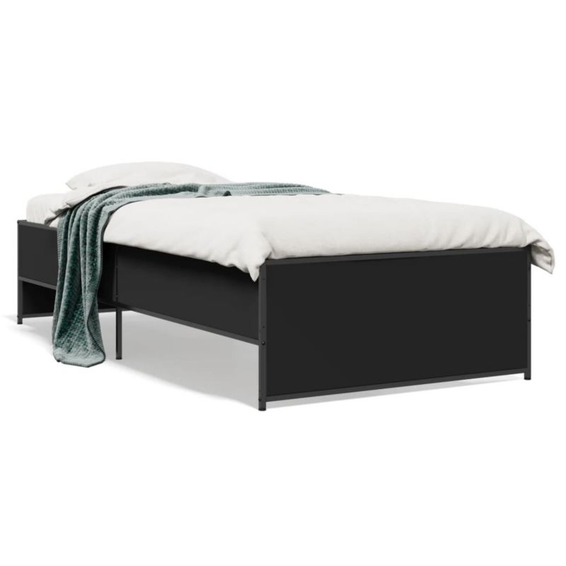 Łóżko metalowe WaszeMeble 75x190 cm czarna WM-845251 1 szt.