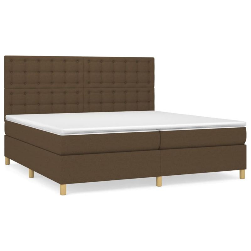 Łóżko kontynentalne WaszeMeble 200x200 cm brązowe WM-3142684 1 szt.
