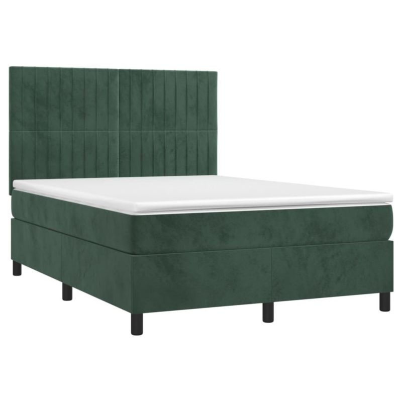 Łóżko kontynentalne WaszeMeble 140x190 cm zielony WM-3136242 1 szt.