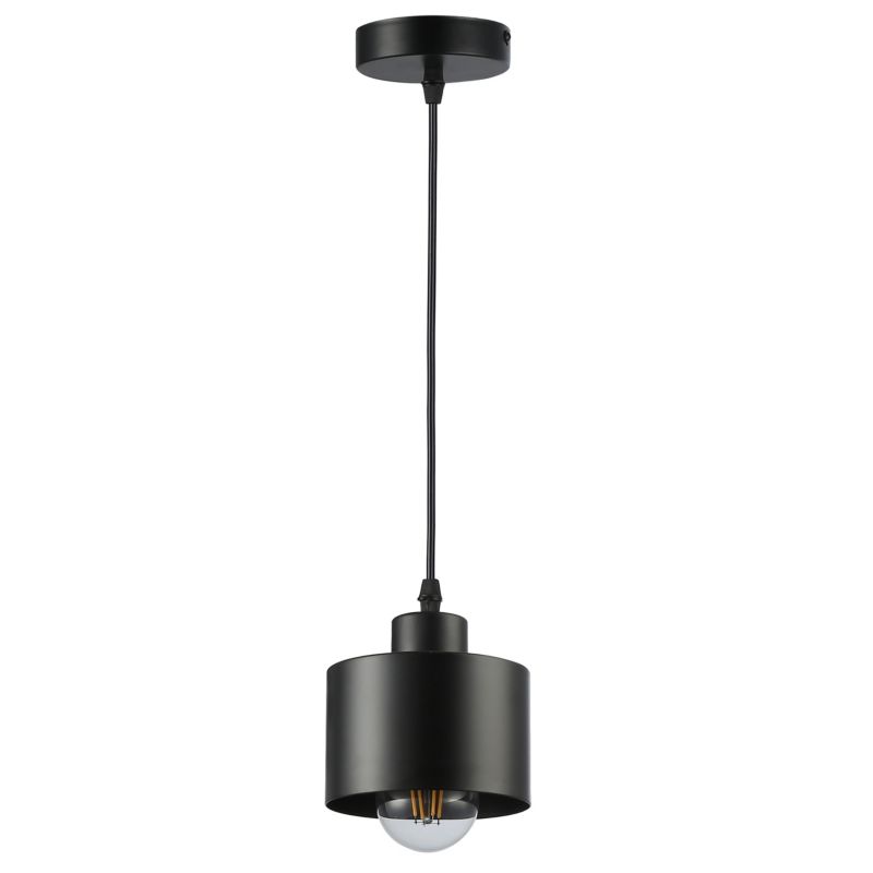 Lampa sufitowa wisząca MasterLED E27 żyrandol oprawa 100 cm IP20 czarna 1 szt.
