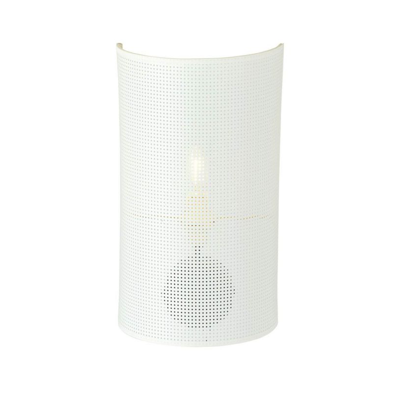 Kinkiet ścienny Emibig Aston biało-czarny-złoty 1 x E14 x 10W IP20 wym: 32 x 18 cm - 1 szt.