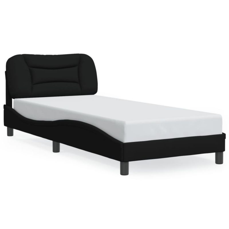 Łóżko tapicerowane WaszeMeble 90x190 cm czarna WM-3213671 1 szt.