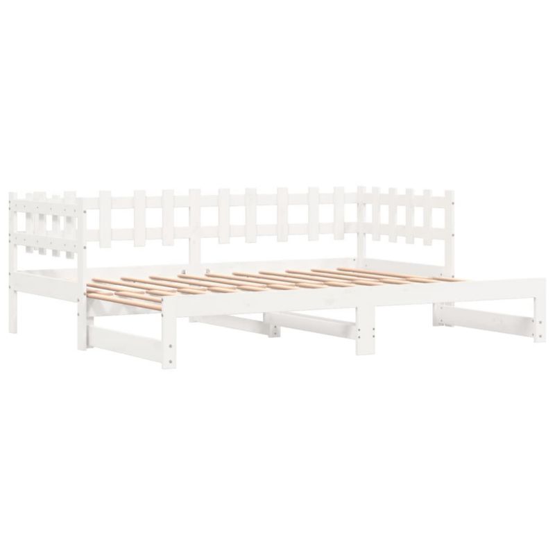 Łóżko drewniane WaszeMeble 90x200 cm rozsuwane białe WM-840389 1 szt.