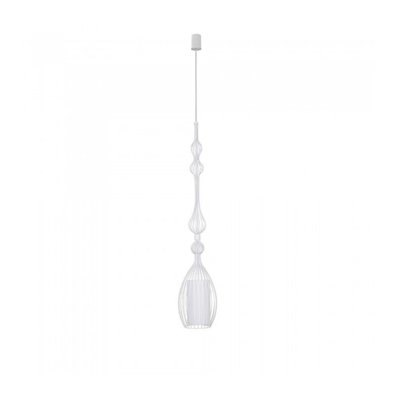 Lampa sufitowa wisząca Nowodvorski Lighting Abi biała szerokość 22 cm 1xE27 x 40W 1 szt.