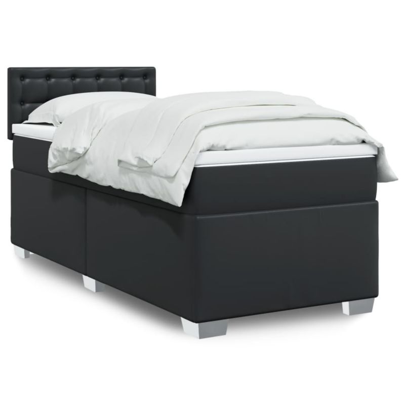 Łóżko kontynentalne WaszeMeble 100x200 cm czarne WM-3286108 1 szt.