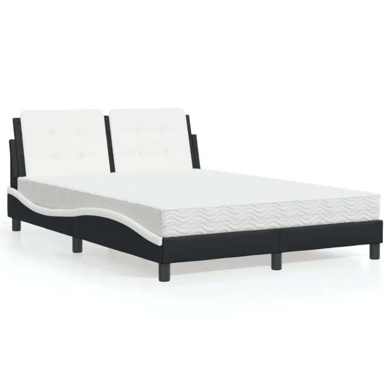 Łóżko tapicerowane WaszeMeble 120x200 cm czarne WM-3208857 1 szt.