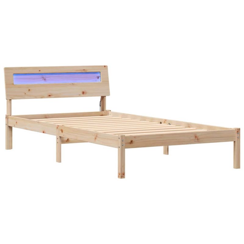 Łóżko drewniane WaszeMeble 80x200 cm brązowy WM-872797 1 szt.