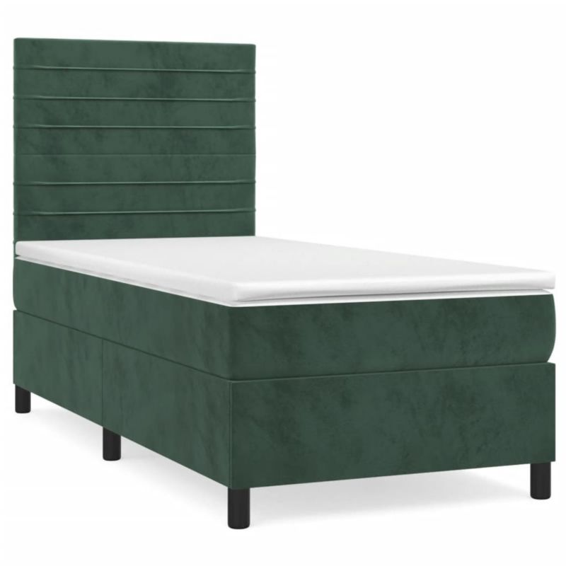 Łóżko kontynentalne WaszeMeble 80x200 cm zielone WM-3143052 1 szt.