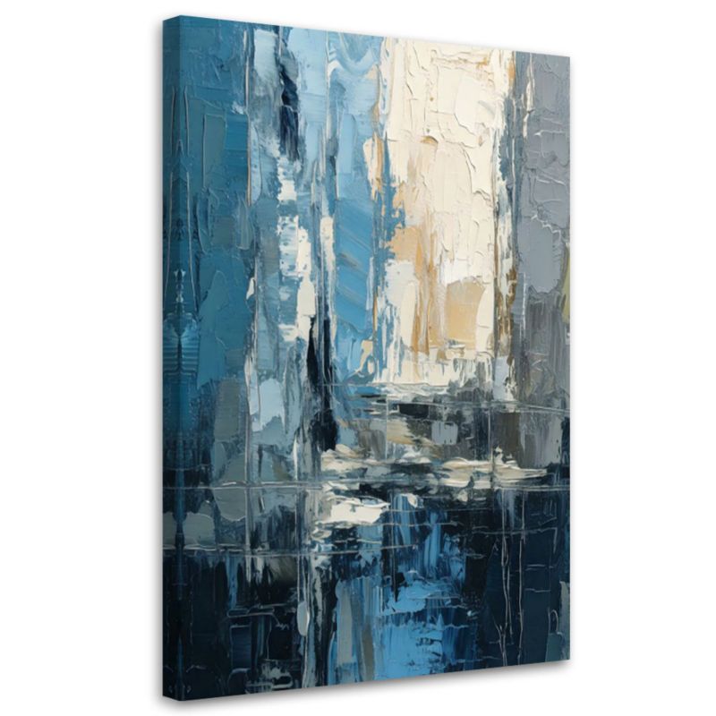 Obraz na płótnie Feeby Abstrakcja Miasto Akwarela 70x100cm 1szt
