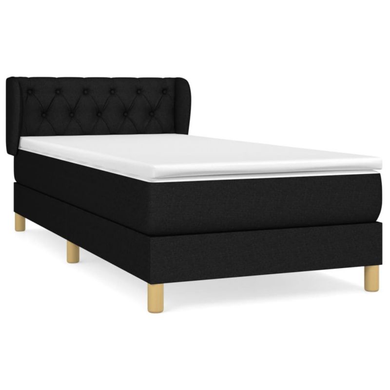 Łóżko kontynentalne WaszeMeble 80x200 cm czarne WM-3126999 1 szt.