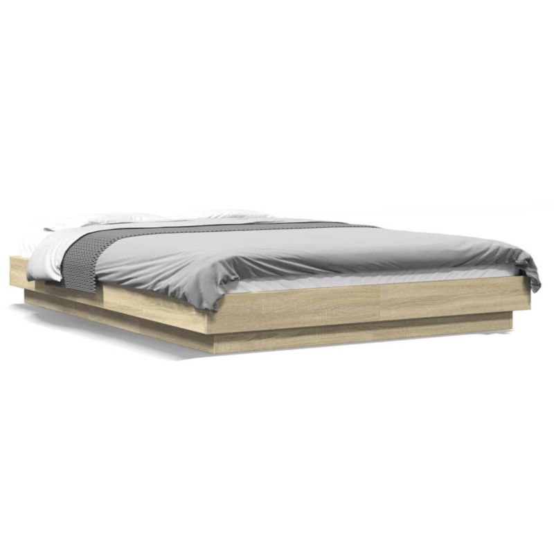 Łóżko drewniane WaszeMeble 135x190 cm brązowe WM-3281226 1 szt.