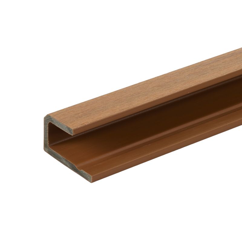 Profil startowy WPC Max-Stone teak 290x6,8x3,8 mm do lameli elewacyjnych 1 szt.