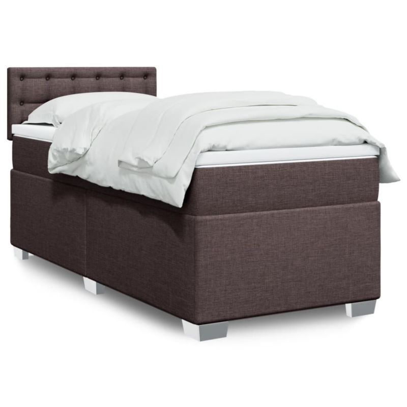 Łóżko kontynentalne WaszeMeble 100x200 cm brązowe WM-3288116 1 szt.