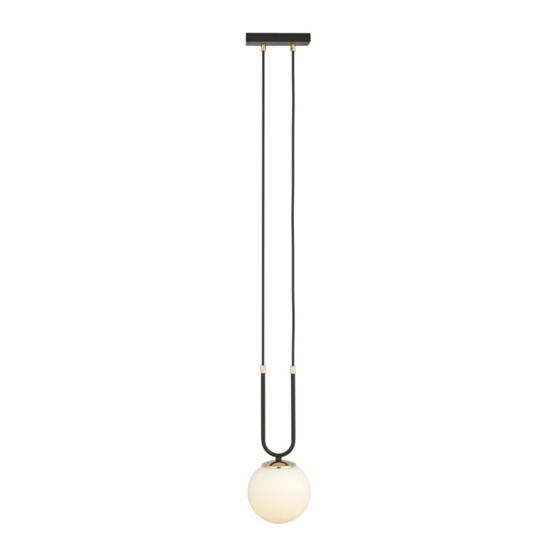 Lampa wisząca Emibig Glam czarno-biała-złota punktowa 1xE14 x 10W 1 szt.