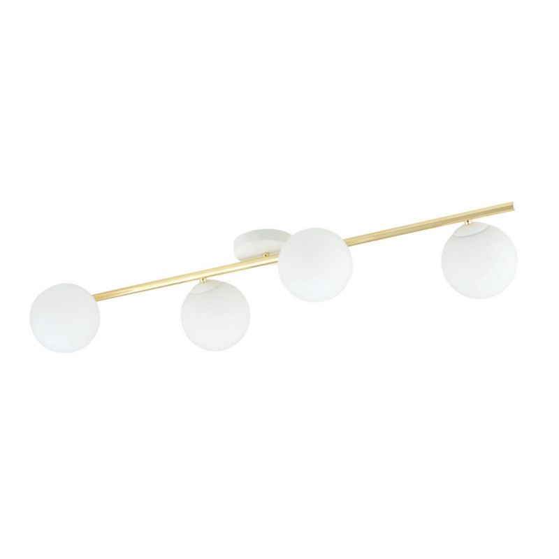 Lampa sufitowa Emibig Splendi złoto-biała wym: 20 x 100 cm 4xE14 x 10W metal 1 szt.