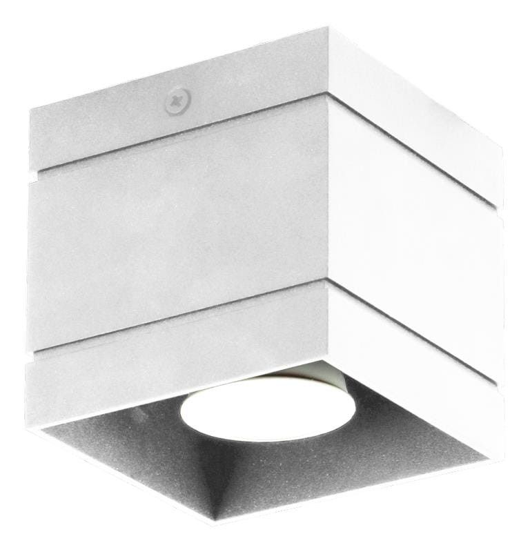 Oprawa sufitowa Lampex Quado biały 1 x GU10 x 40W IP20 wym: 10 x 10 cm - 1 szt.