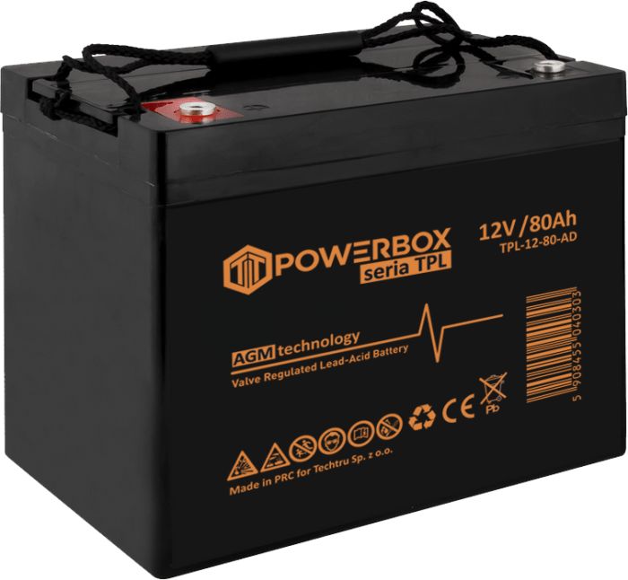 Akumulator Texas Bezobsługowy 12V 80Ah VRLA AGM 1 szt.