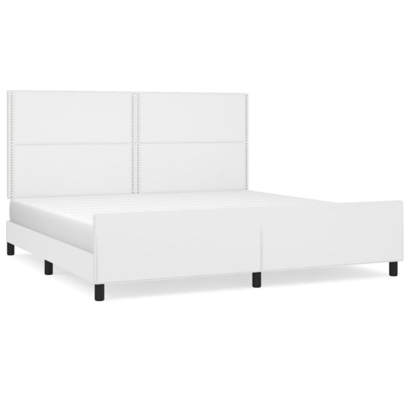 Łóżko tapicerowane WaszeMeble 200x200 cm biała WM-3125531 1 szt.