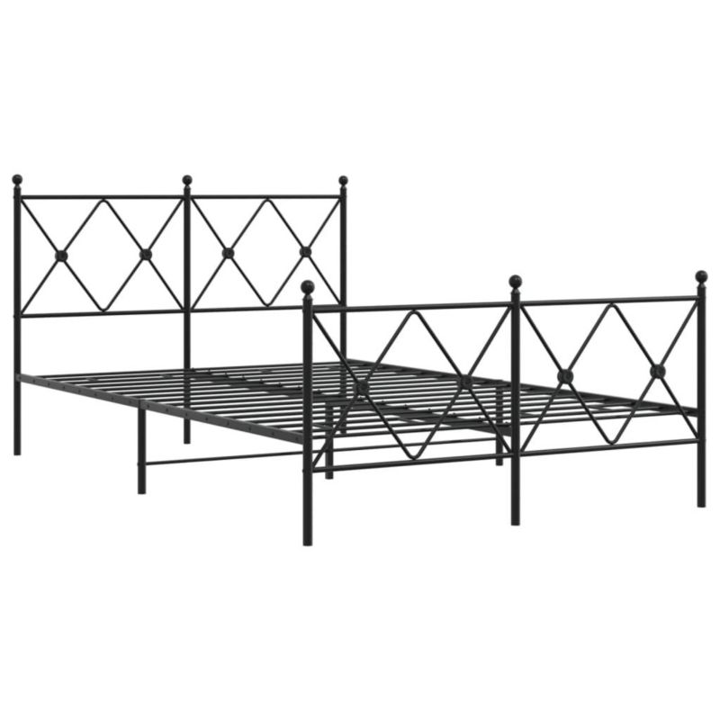 Łóżko metalowe WaszeMeble 120x200 cm czarna WM-376518 1 szt.