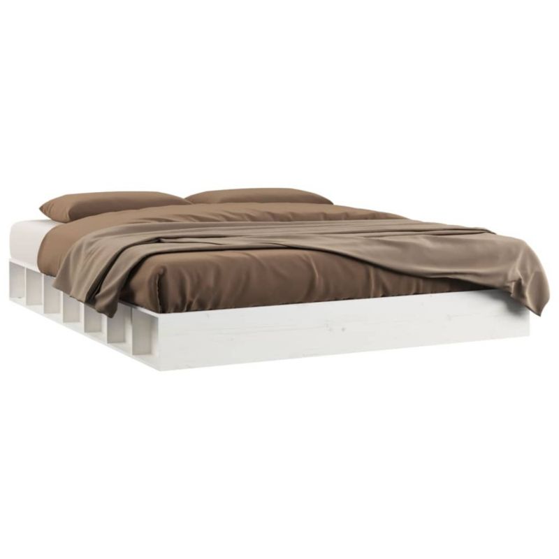 Łóżko drewniane WaszeMeble 200x200 cm biała WM-820657 1 szt.