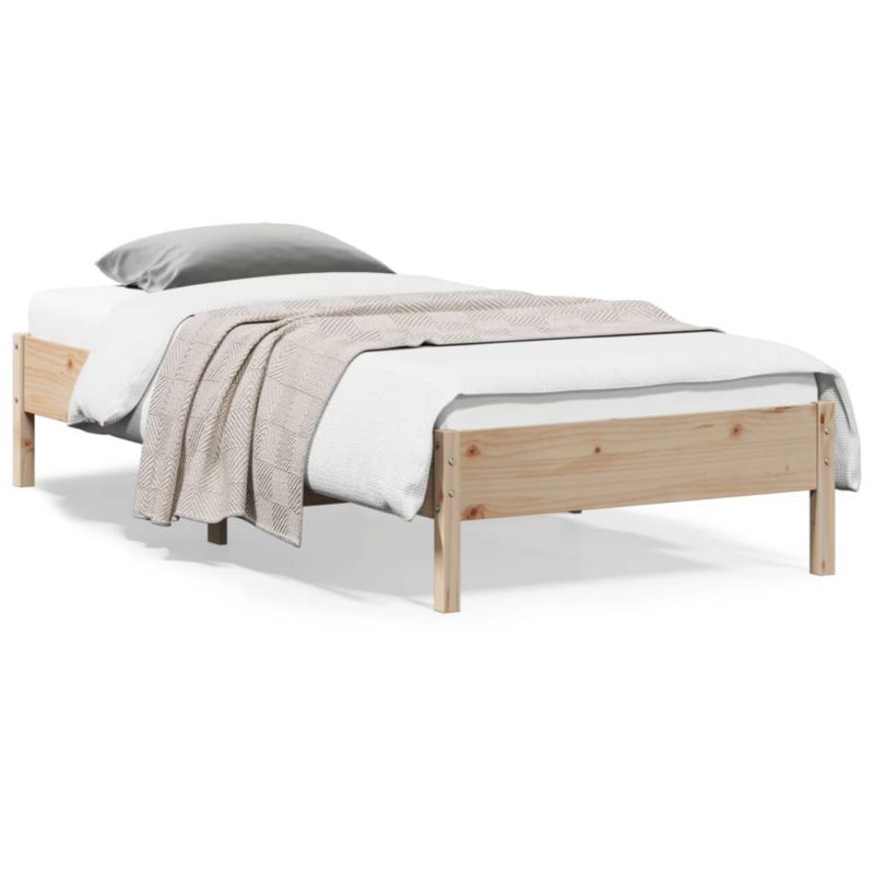 Łóżko drewniane WaszeMeble 90x200 cm brązowe WM-842710 1 szt.