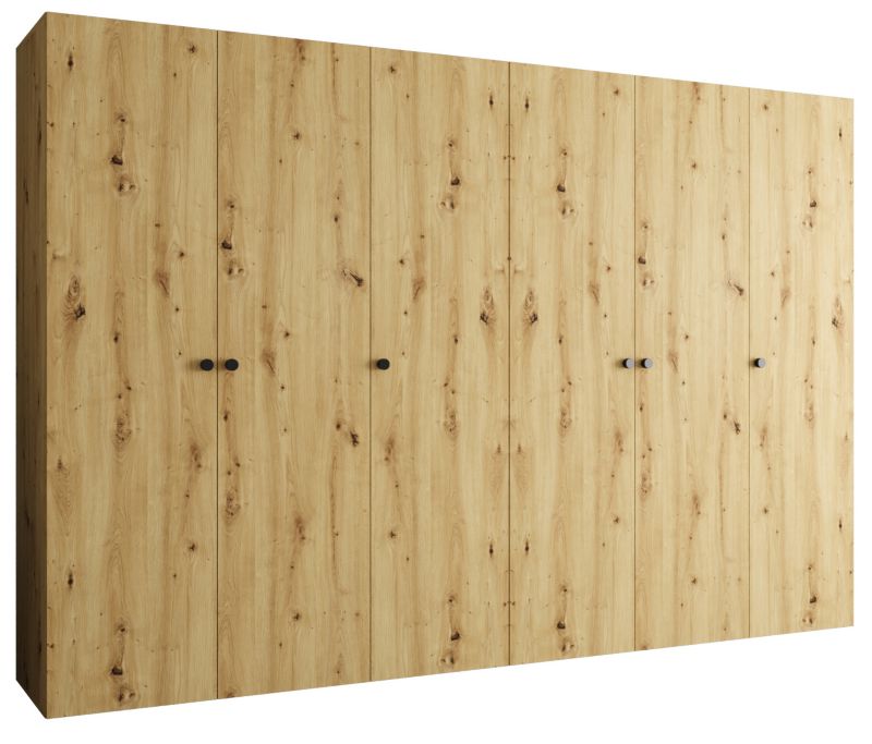 Szafa uchylna Abiks PARMA 1 300 wys. 202 cm Artisan + u. Czarny 1 szt