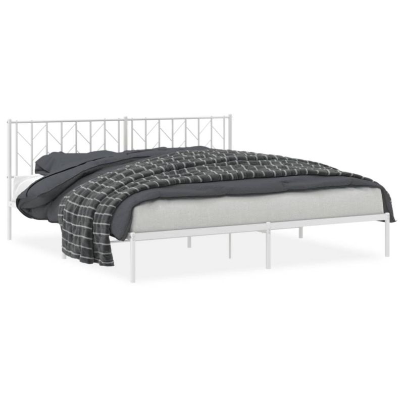 Łóżko metalowe WaszeMeble 193x203 cm biała WM-374492 1 szt.