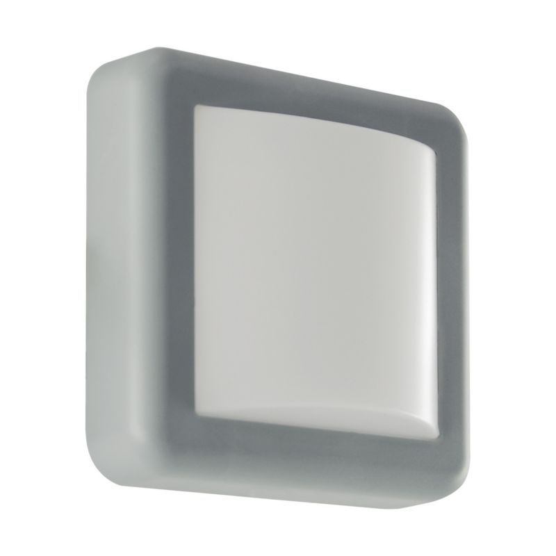 Kinkiet ścienny zewnętrzny Struhm Fido szaro-biały LED 4W 4100K 320lm IP55 wym: 14 x 14 x 5,5 cm tworzywo sztuczne - 1 szt.