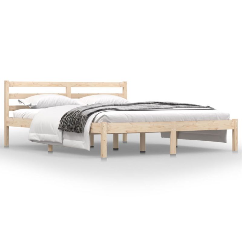 Łóżko drewniane WaszeMeble 150x200 cm brązowe WM-810435 1 szt.