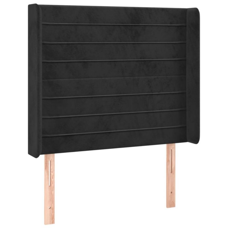 Łóżko kontynentalne WaszeMeble 100x200 cm czarny WM-3139609 1 szt.