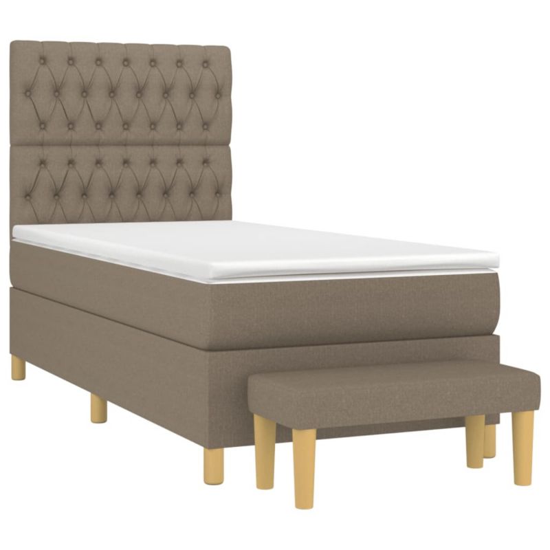 Łóżko kontynentalne WaszeMeble 90x190 cm Brązowe WM-3137361 1 szt.