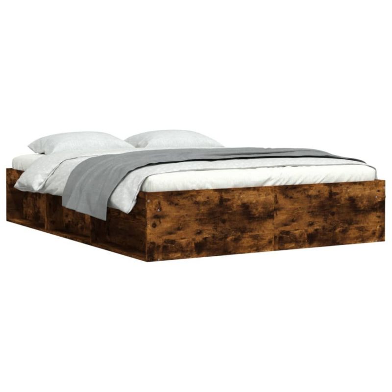Łóżko drewniane WaszeMeble 150x200 cm brązowe WM-3203870 1 szt.