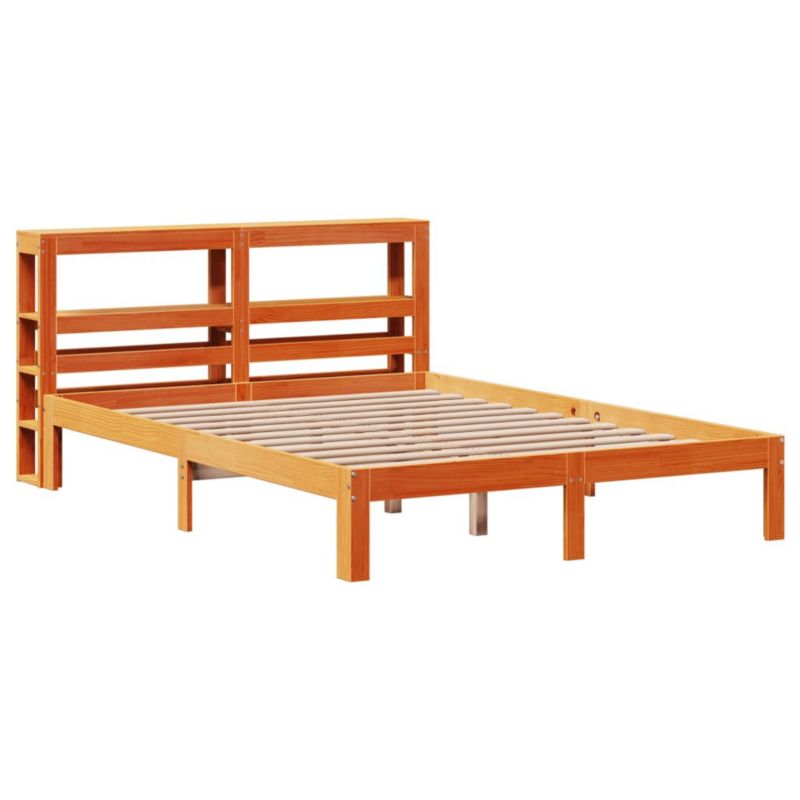 Łóżko drewniane WaszeMeble 140x190 cm brąz WM-3306061 1 szt.
