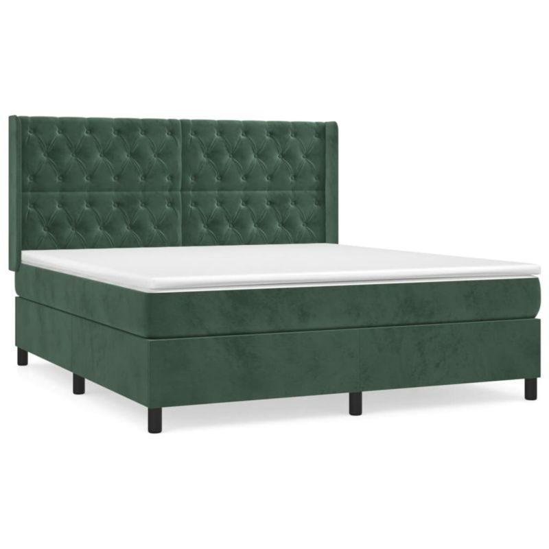 Łóżko z materacem WaszeMeble 160x200 cm zielony WM-3132870 1 szt.