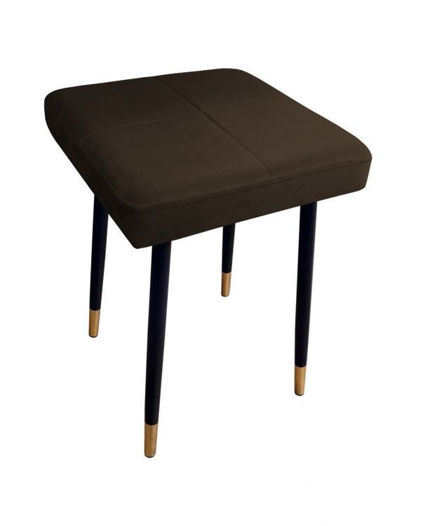 Taboret SQUARE 2 MG VELVET brązowy ATOS 1 szt.