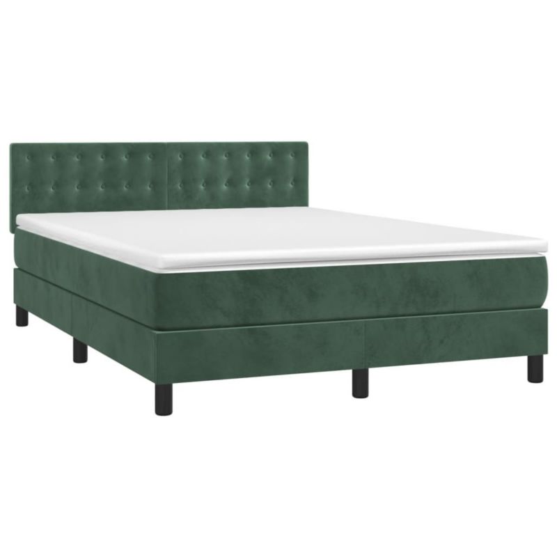 Łóżko kontynentalne WaszeMeble 140x190 cm zielony WM-3134642 1 szt.